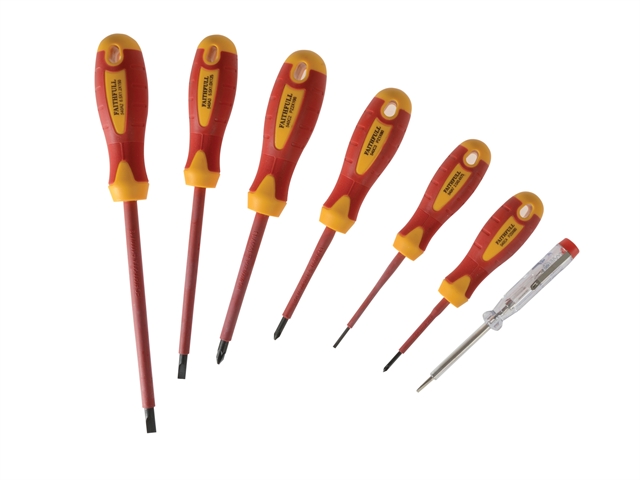 Faithfull VDE Screwdriver Soft Grip Set of 7