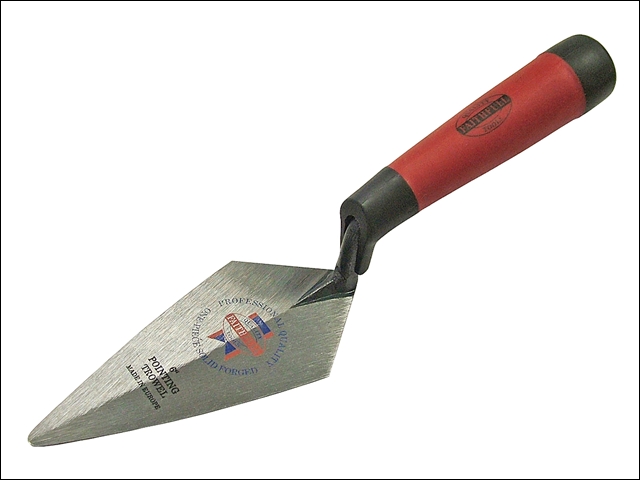 Faithfull Pointing Trowel Forged London Pattern Soft Grip Handle 6in