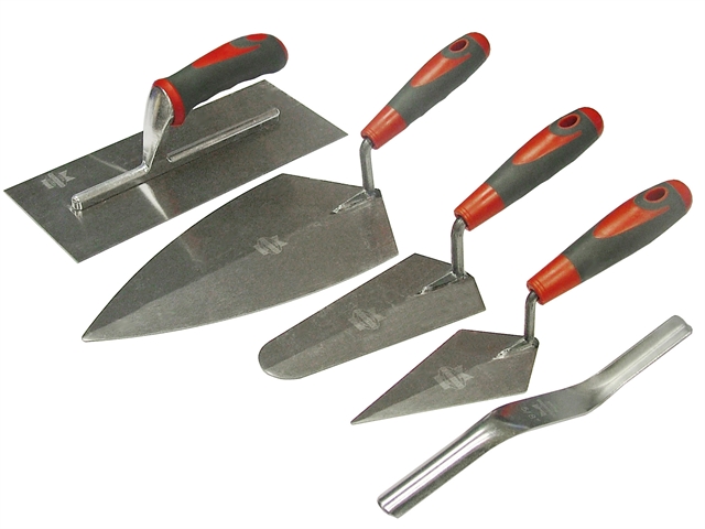 Faithfull Trowel Set of 5 Soft Grip Handle