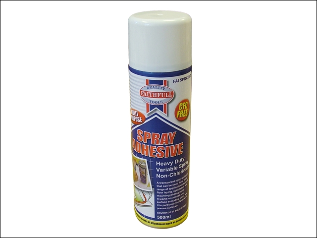 Faithfull Spray Adhesive Non-Chlorinated 500ml