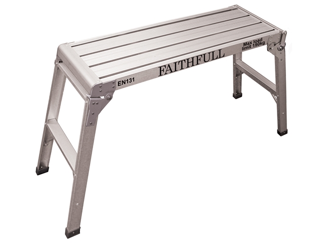 Faithfull Fold Away Step Up Aluminium L100 x H52 x W30cm