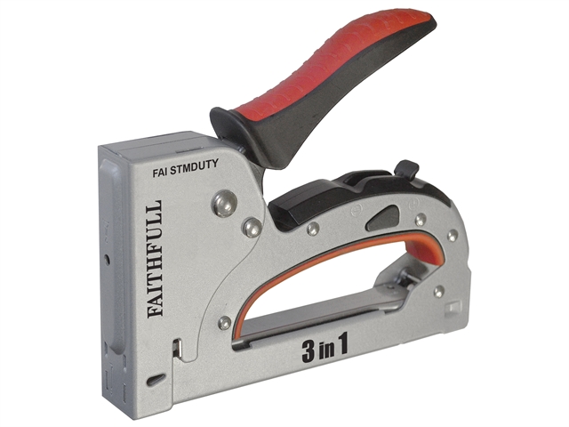 Faithfull Medium-Duty 3 In 1 Tacker/Nailer