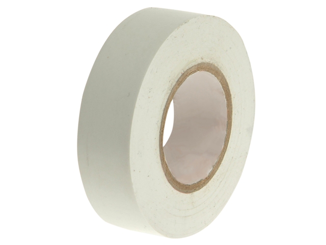 Faithfull PVC Electrical Tape White 19mm x 20m