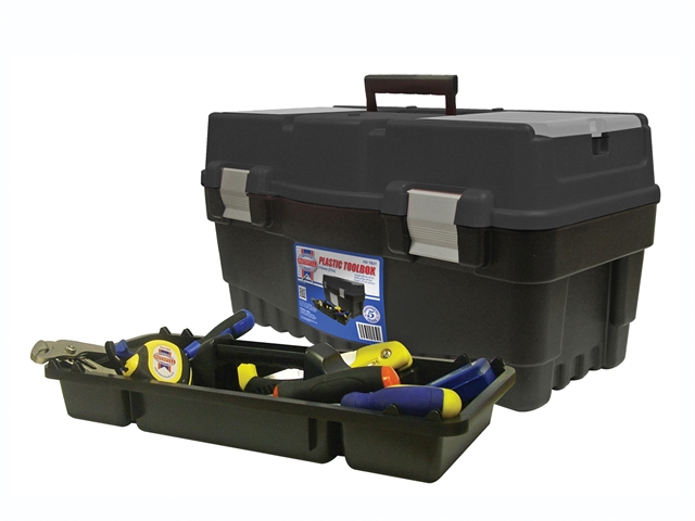 Faithfull Plastic Tool Box 547mm (21in) - Organiser Lid