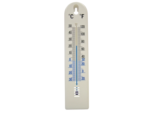 Faithfull Thermometer Wall Plastic 200mm