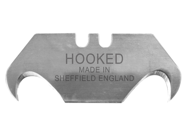 Faithfull Heavy-Duty Hooked Trimming Knife Blades (Pack of 10)