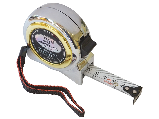 Faithfull Anniversary Tape Measure 5m x 19mm