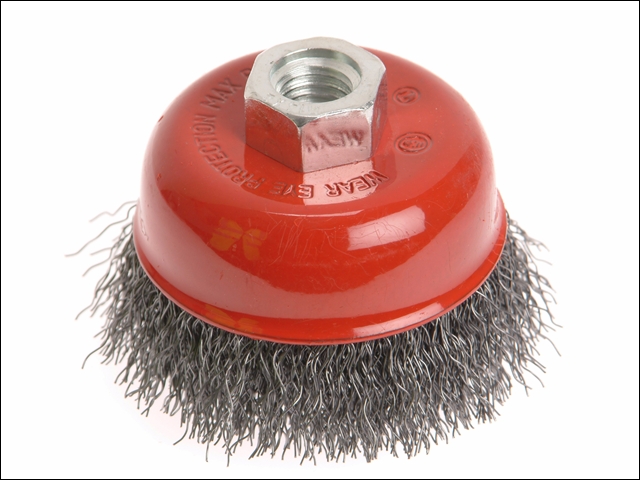 Faithfull Wire Cup Brush 150mm x M14 x 2 0.30mm