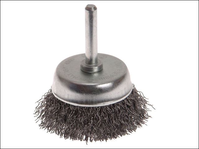Faithfull Wire Cup Brush 50mm x 6mm Shank 0.30mm