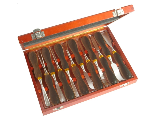 Faithfull Woodcarving Set in Case Set of 12