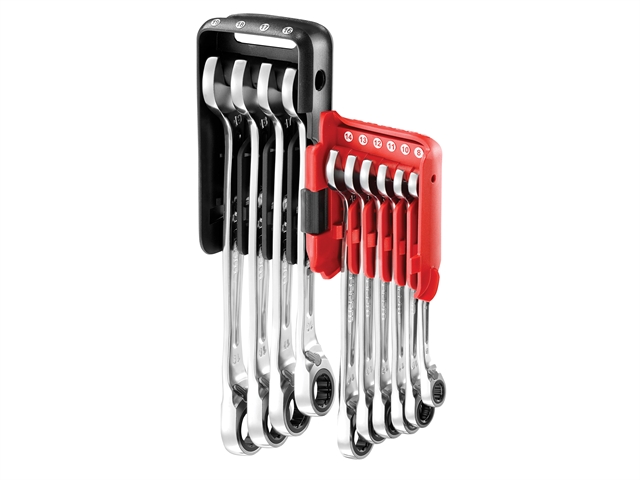 Facom Rapid Ratchet Combination Wrench Set of 10 Metric