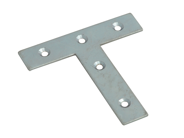 Forge Tee Plates  Zinc Plated 76mm Pack of 10