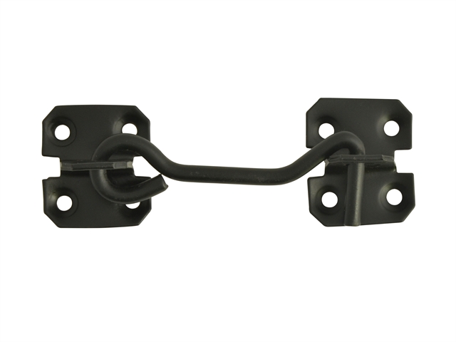 Forge Cabin Hook - Black Powder Coated 100mm (4in)