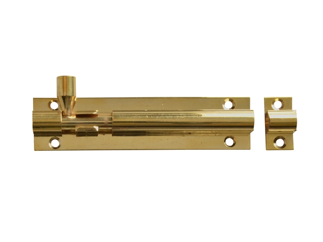 Forge Door Bolt - Brass 100mm (4in)