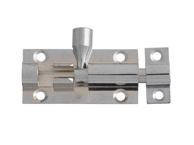 Forge Door Bolt - Chrome Finish 50mm (2in)