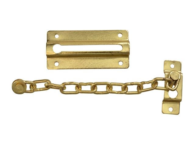 Forge Door Chain - Brass Finish Plated 80mm
