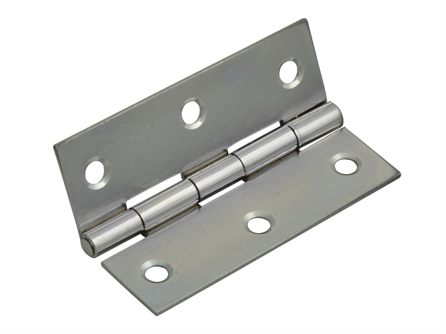 Forge Butt Hinge Polished Chrome Finish 65mm (2.5in) Pack of 2