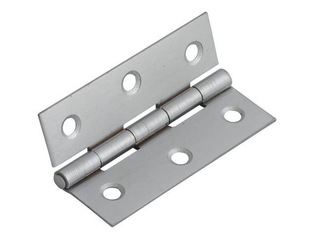 Forge Butt Hinge Satin Chrome Finish 75mm (3in) Pack of 2