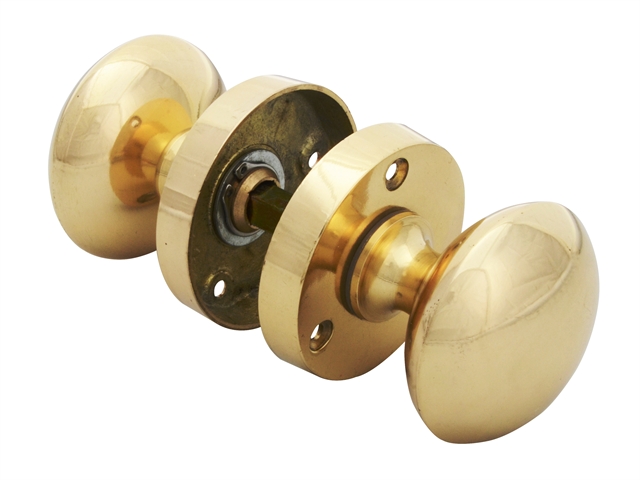 Forge Mortice Knob Set - Brass Finish 53mm (2in)