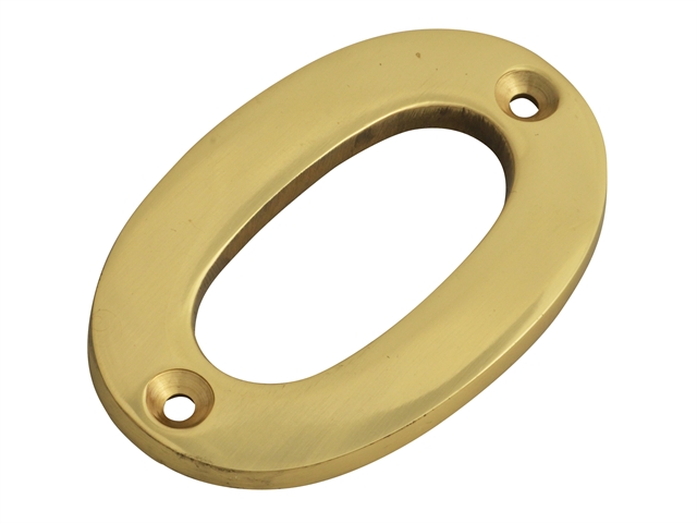 Forge Numeral No.0 - Brass Finish 75mm (3in)