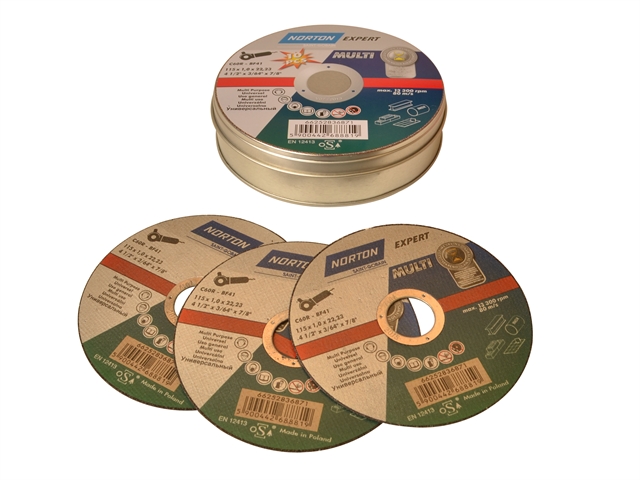 Flexovit Multi-Purpose Discs 115 x 22mm Pack of 10