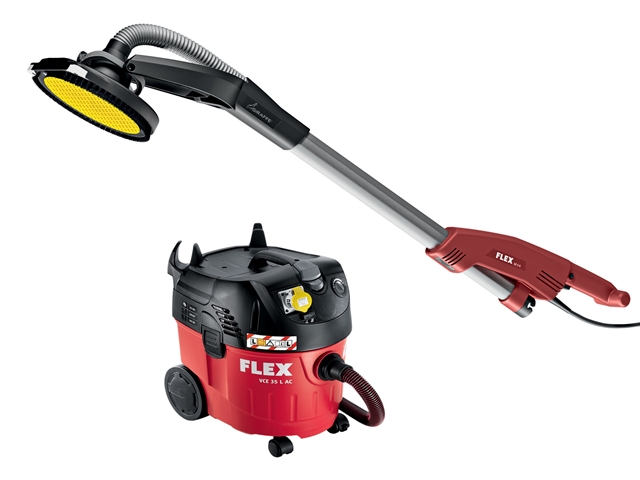 Flex Power Tools GE 5 R+TB-L Giraffe Close Edge Head Sander & VCE35 Vacuum Kit 500 Watt 110 Volt 110V