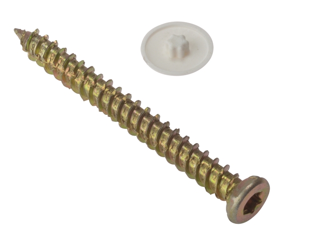 Forgefix Concrete Frame Screw Torx High-Low Thread ZYP 7.5 x 112mm Blister 10