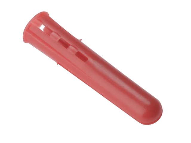 Forgefix Plastic Wall Plug Red No.6-8 Blister 50