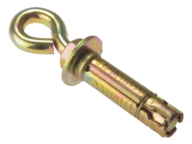 Forgefix Eye Bolt Zinc Yellow Passivated M10 Bag 5