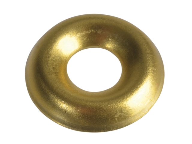 Forgefix Screw Cup Washers Brass No.8 Forge Pack 20