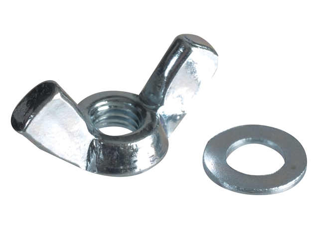Forgefix Wing Nut & Washers ZP M5 Forge Pack 12