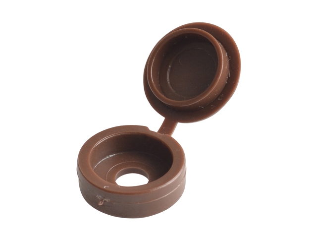 Forgefix Hinged Cover Cap Dark Brown No.6-8 Blister 20