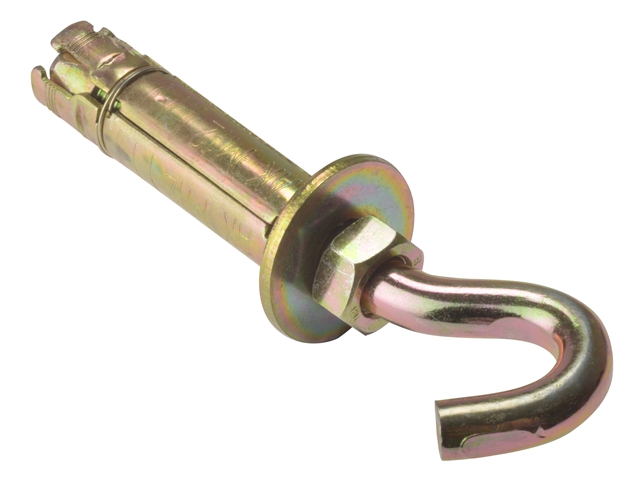 Forgefix Hook Bolt Zinc Yellow Passivated M12 Bag 5