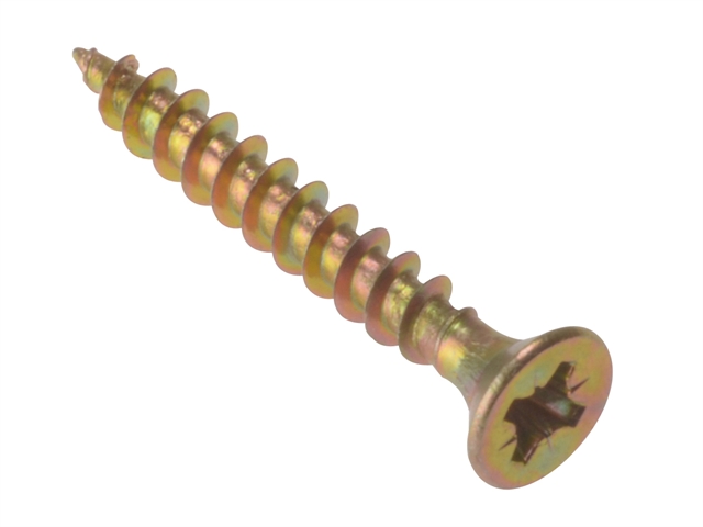 Forgefix Multi-Purpose Pozi Screw CSK ST ZYP 3.0 x 15mm Blister 40