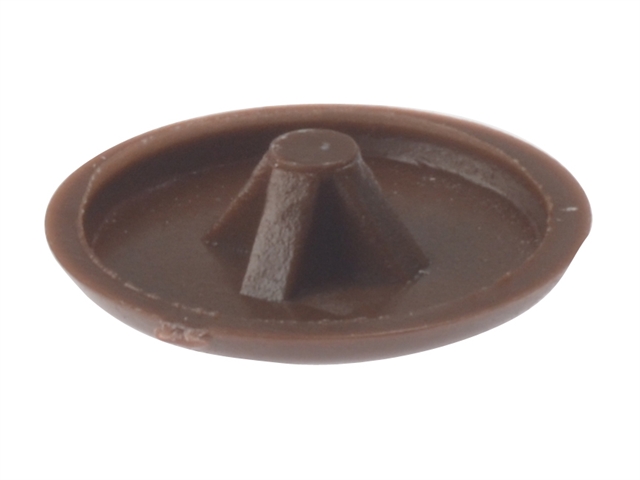 Forgefix Pozi Cover Cap Dark Brown No.6-8 Blister 50