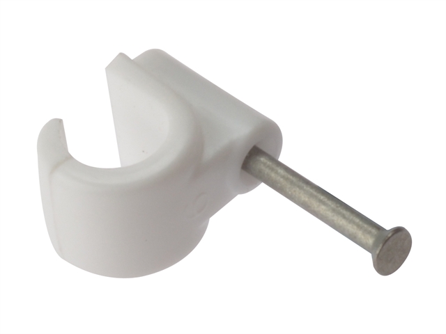 Forgefix Pipe Clip With Masonry Nail 11mm Box 100