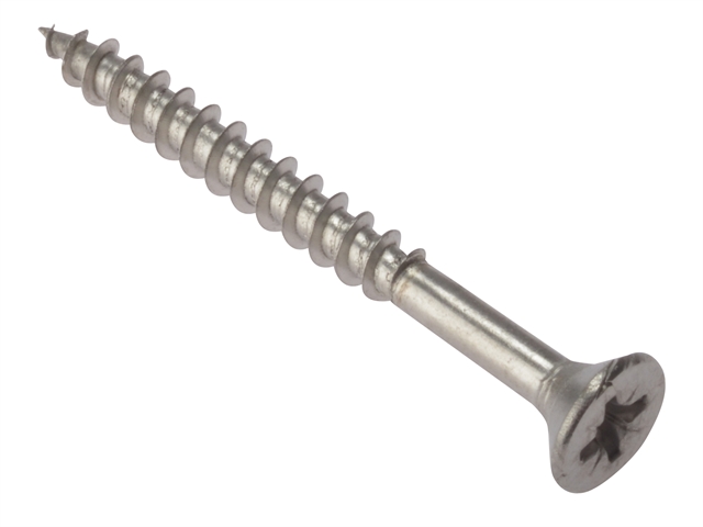 Forgefix Multi-Purpose Pozi Screw CSK ST Stainless Steel 5.0 x 40mm Box 200