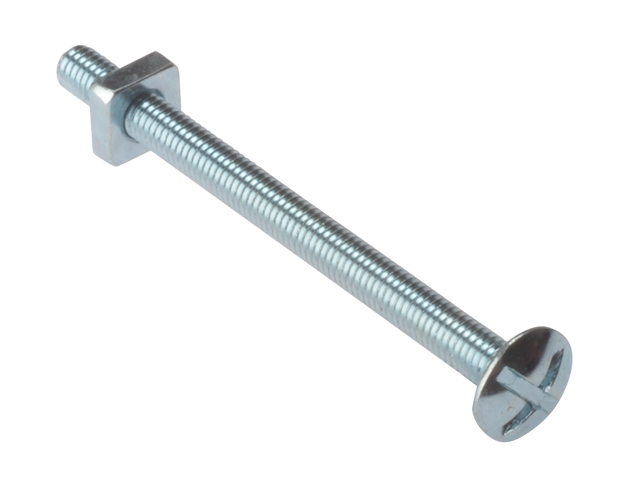 Forgefix Roofing Bolt ZP M6 x 100mm Blister 4