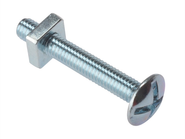 Forgefix Roofing Bolt ZP M6 x 25mm Blister 4