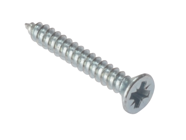 Forgefix Self Tapping Screw Pozi CSK ZP 1/2 x 6 Box 200