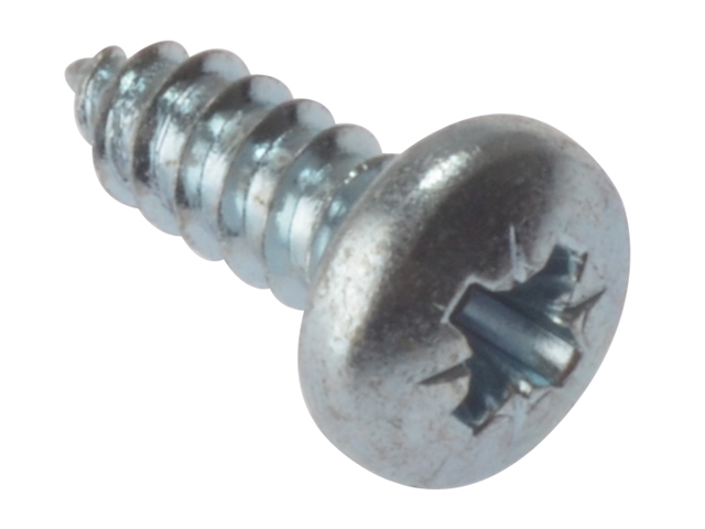 Forgefix Self Tapping Screw Pozi Pan Head ZP 1 x 10 Box 200