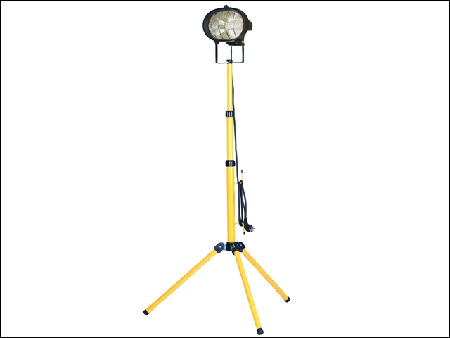 Faithfull Power Plus Sitelight Single With Tripod 500 Watt 240 Volt 240V