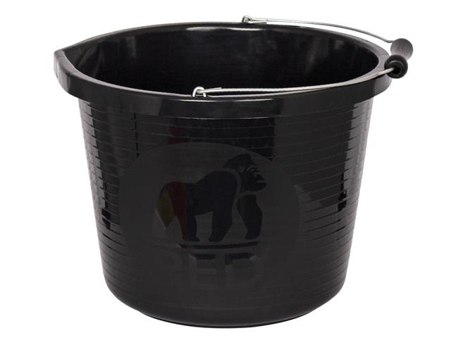 Red Gorilla Premium Bucket 3 Gallon (14L) - Black