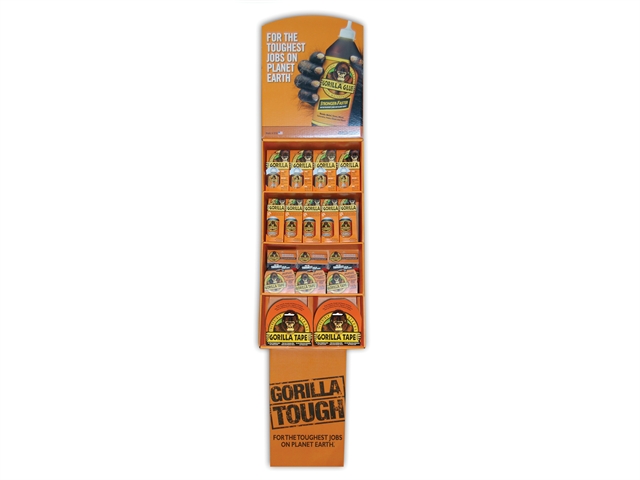 Gorilla Glue Glue & Tape Floor Display C/W Stock