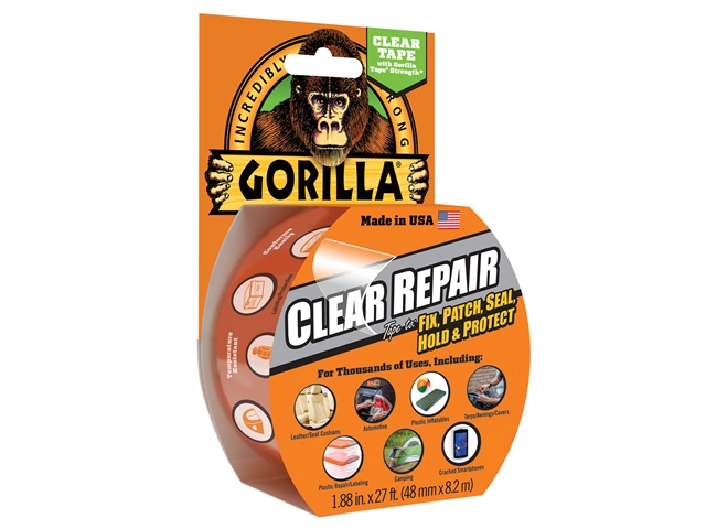 Gorilla Glue Gorilla Tape Clear Repair 48mm x 8.2m