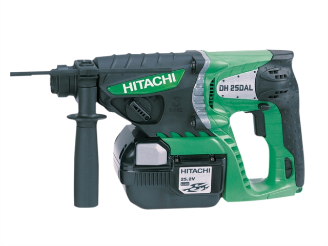 Hitachi DH25DAL SDS Plus Hammer Drill 25 Volt 2 x 2.0Ah Li-Ion 25V