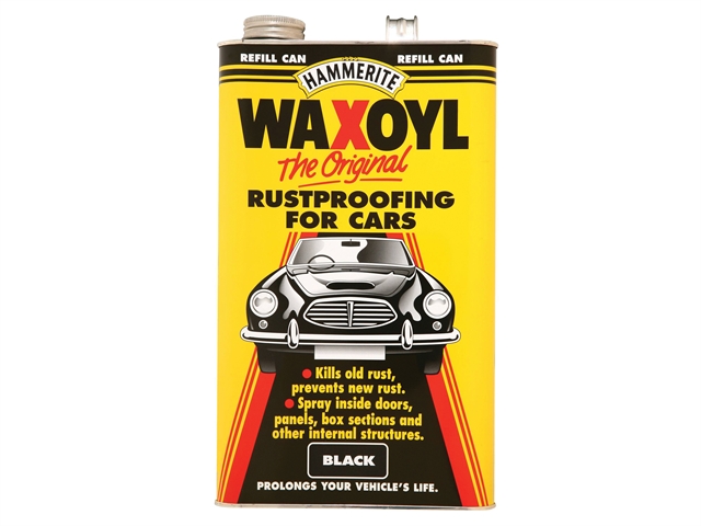 Hammerite Waxoyl Refill Can Black 5 Litre