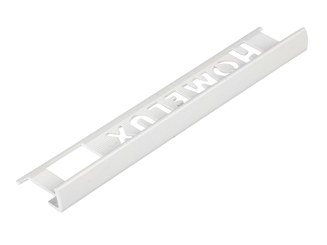 Homelux Tile Trim Homelux PVC Straight Edge White 6mm x 2.5m (Box 10)