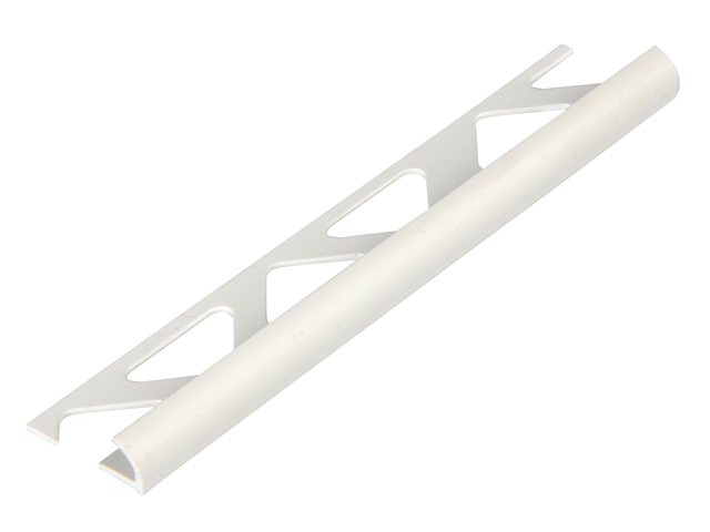 Homelux Tile Trim PVC Round Edge White 6mm x 2.44m (Box 10)