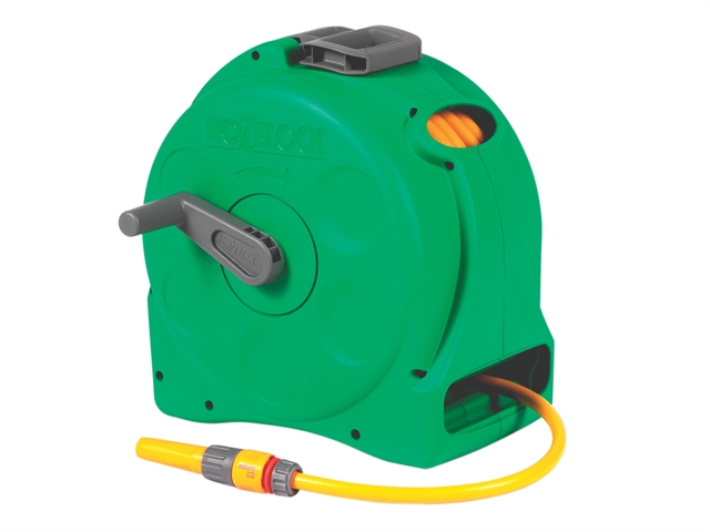 Hozelock 2414 25m Compact Hose Reel + 25 Metres of 11.5mm Hose